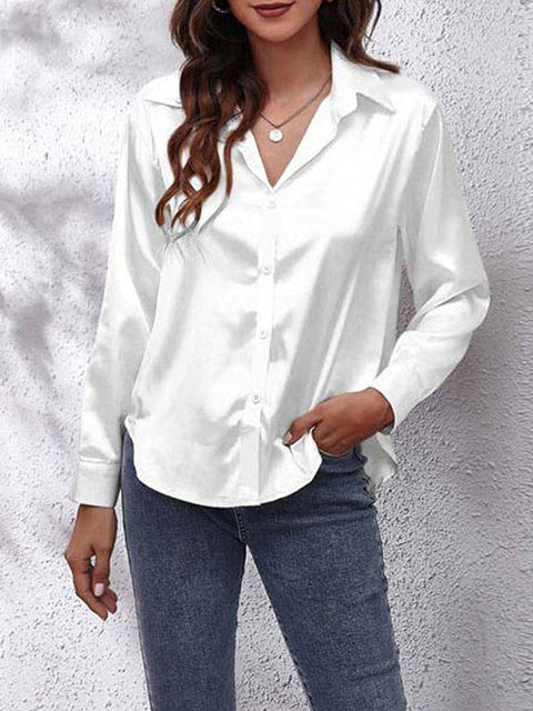Natalia - Chemisier boutonné classique de luxe