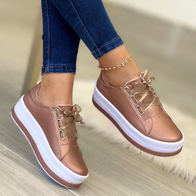 Sienna - Baskets luxueuses en dentelle avec semelle antidérapante