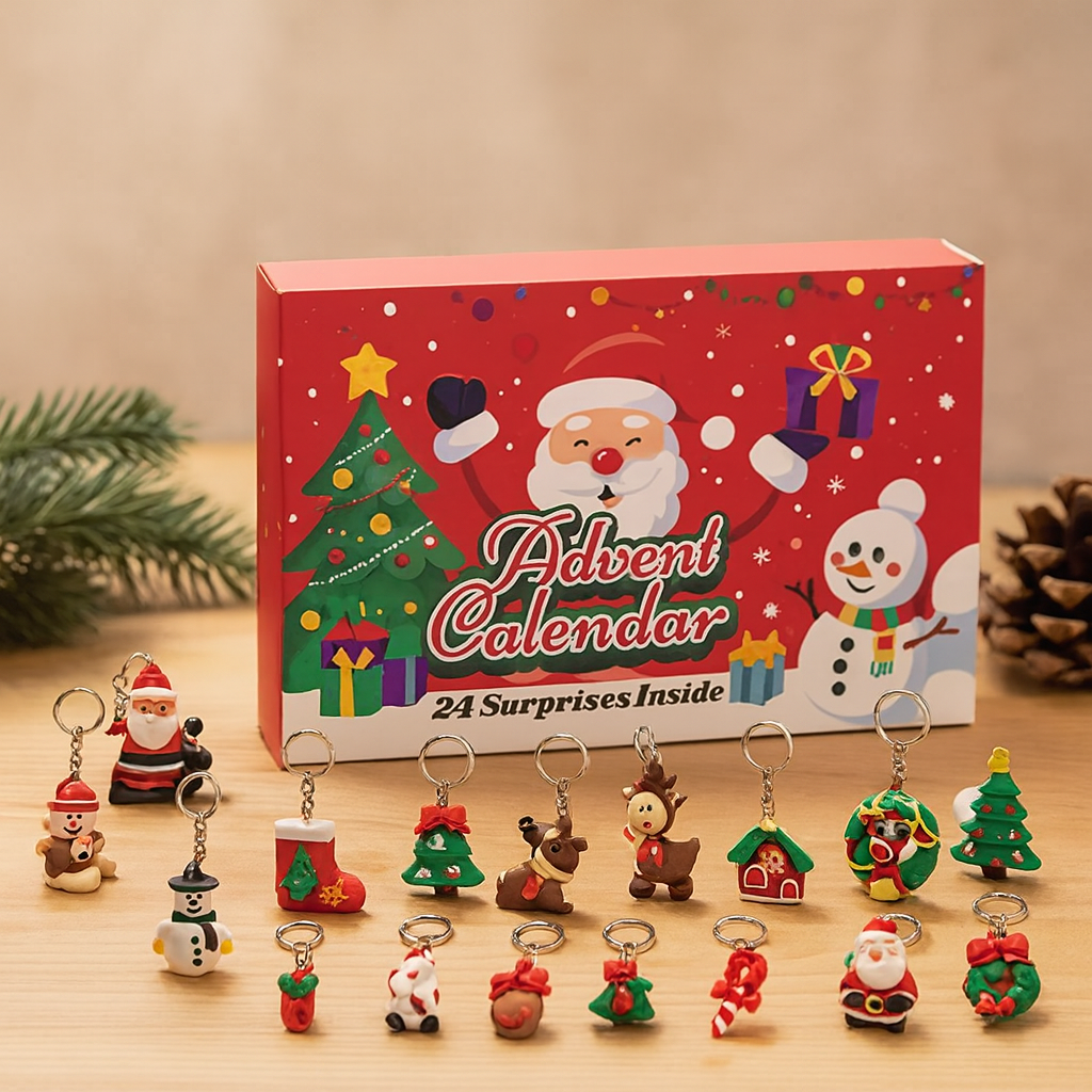 Frostelia | Calendrier de Noël en métal de 24 jours avec des surprises à collectionner