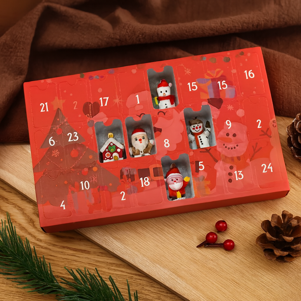 Frostelia | Calendrier de Noël en métal de 24 jours avec des surprises à collectionner