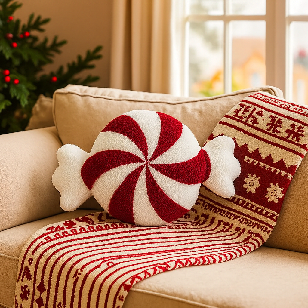 Frostvale | Coussin de Noël brodé