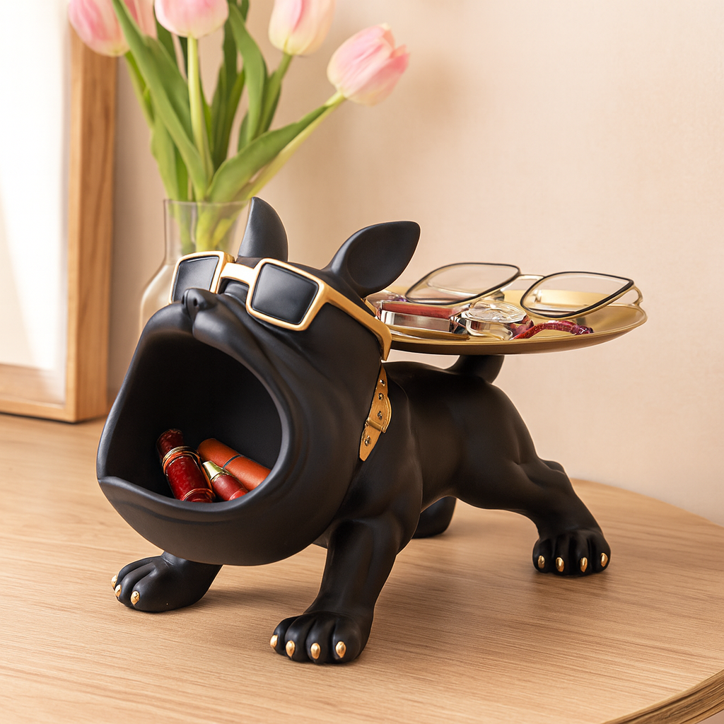 Granvik | Sculpture de rangement Bouledogue