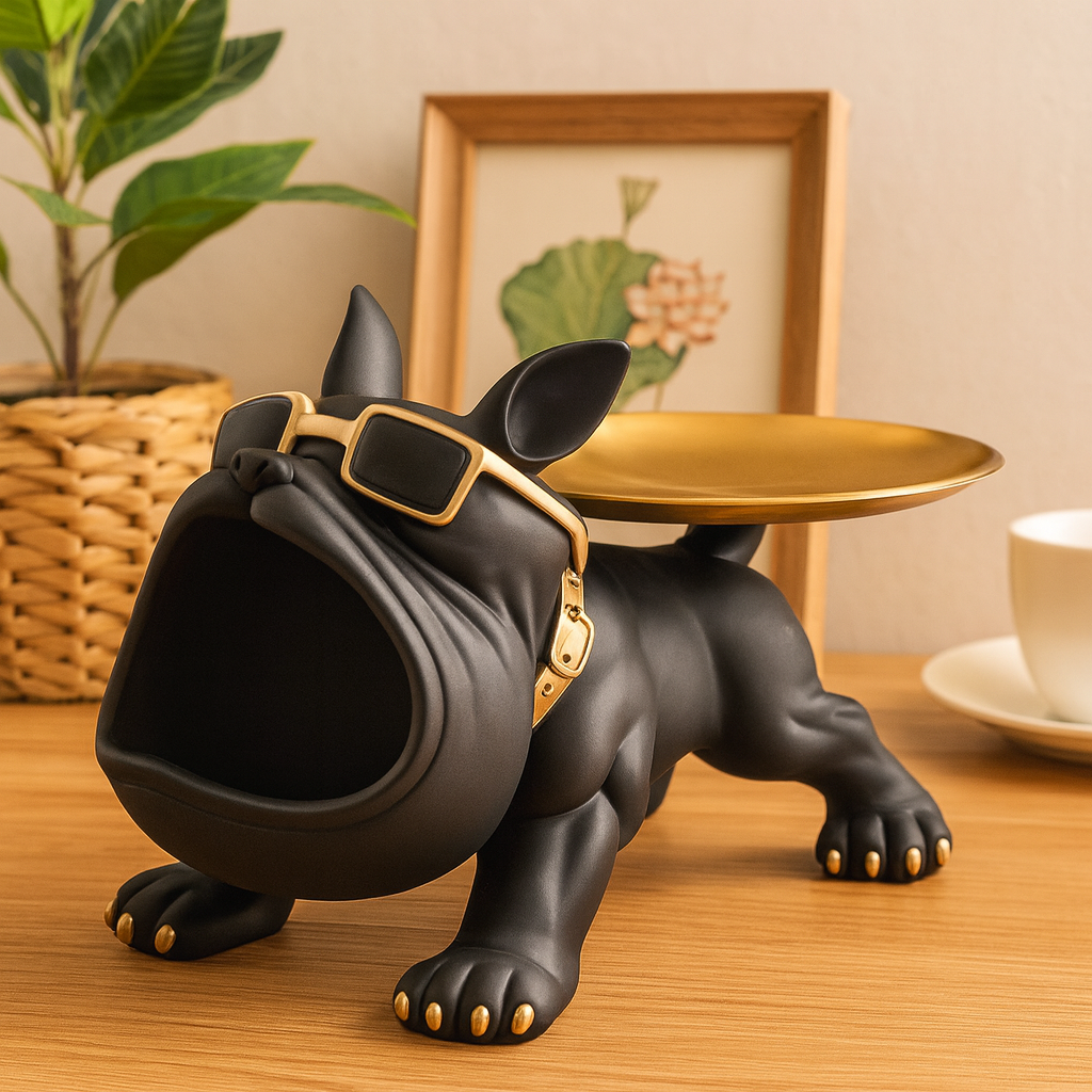 Granvik | Sculpture de rangement Bouledogue