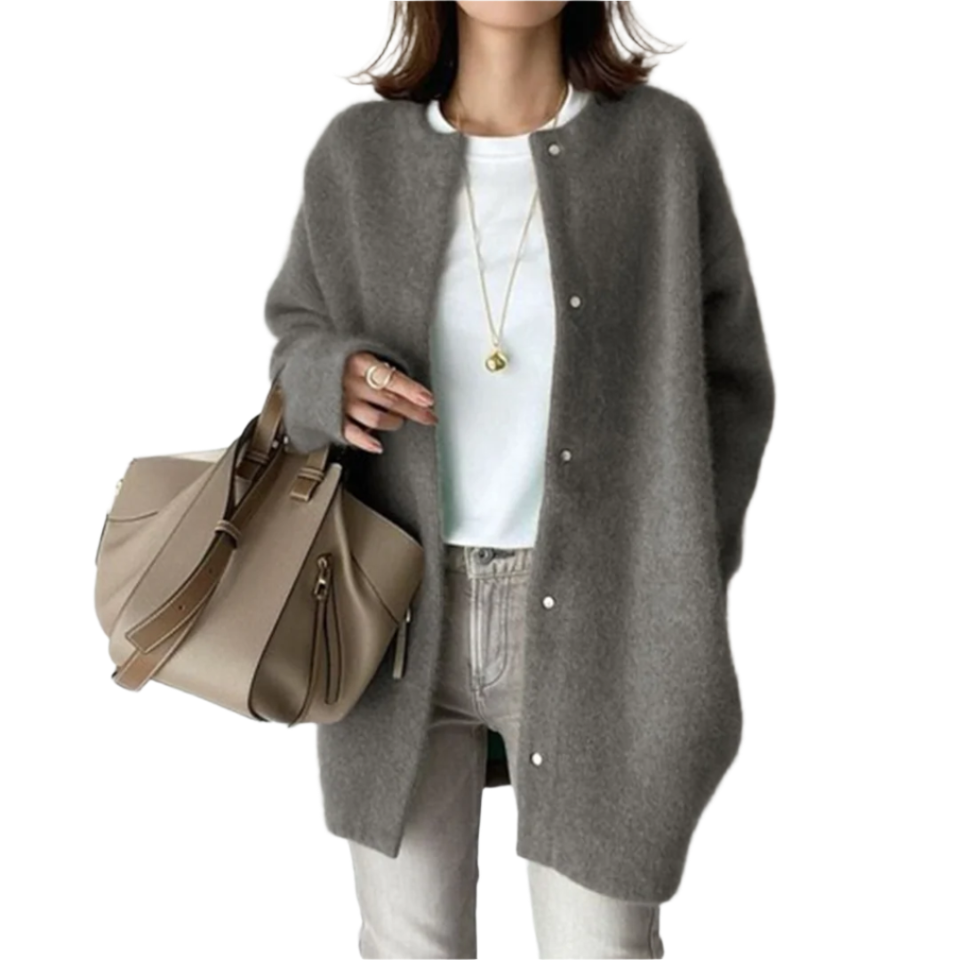 Leila - Cardigan surdimensionné pour femmes avec boutons