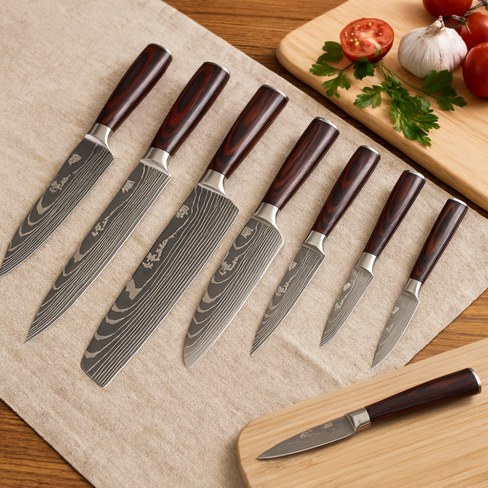 Gustav | Ensemble de 8 ustensiles de cuisine en acier allemand