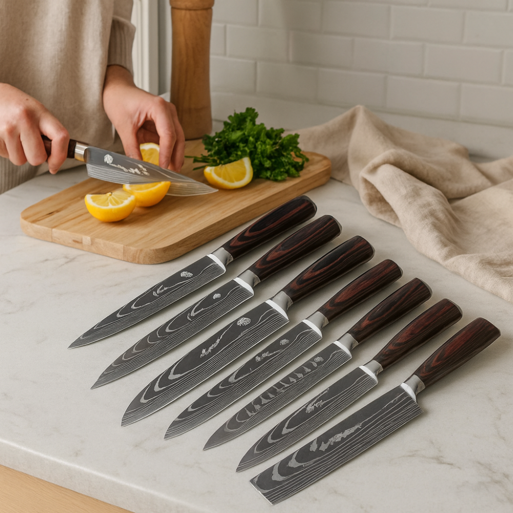 Gustav | Ensemble de 8 ustensiles de cuisine en acier allemand