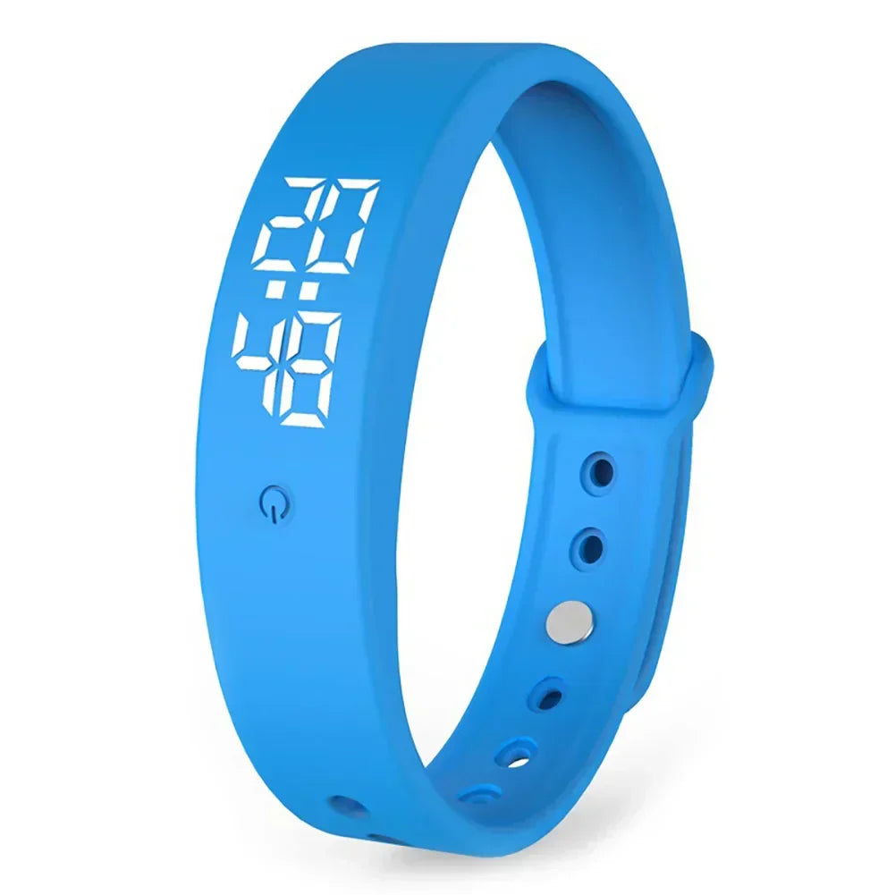 VibeFit V9 – Montre connectée élégante étanche avec alarmes silencieuses