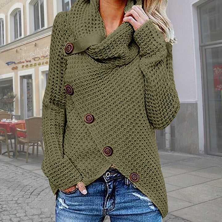 Lotte - Pull à col roulé chaud avec boutons