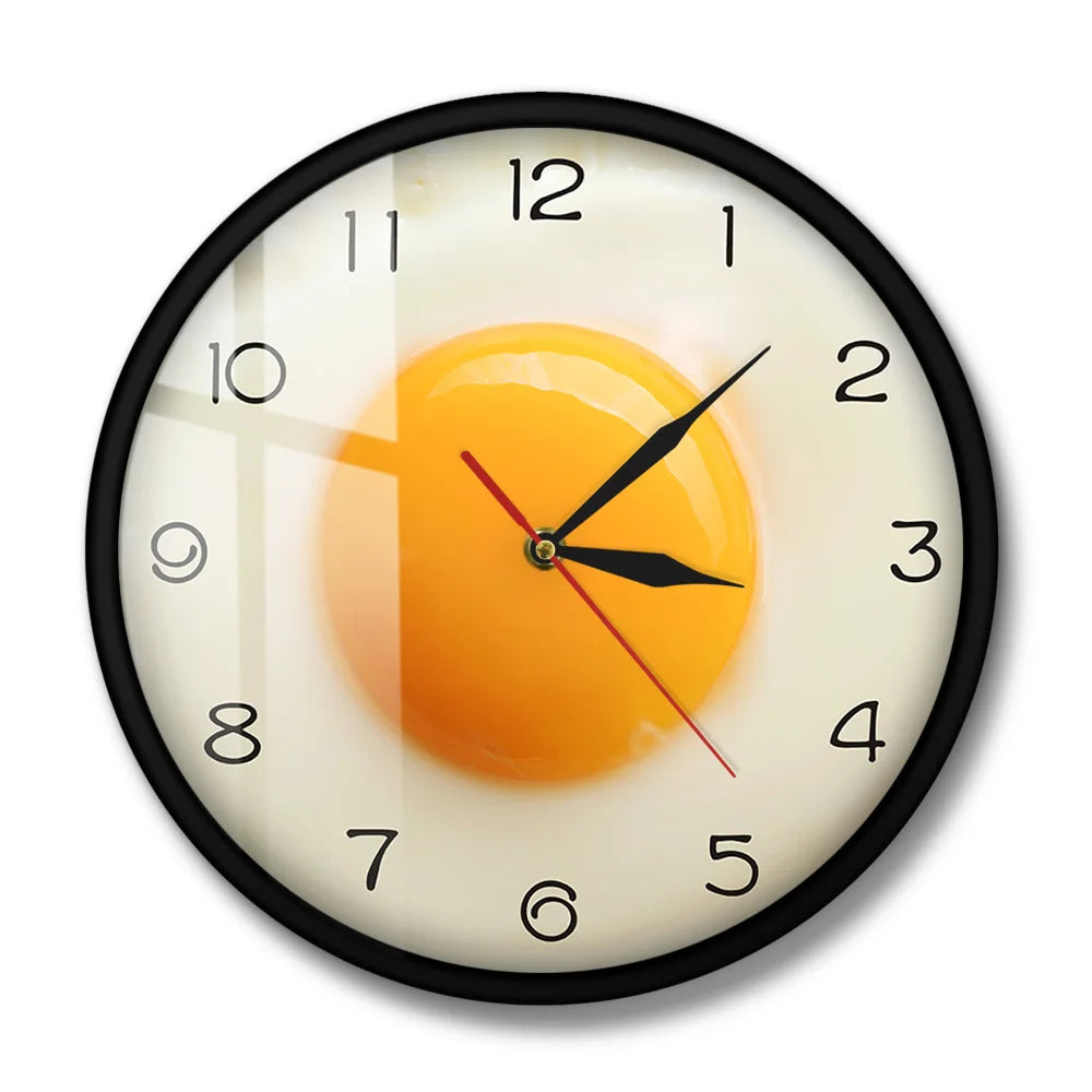 SunnyTime – Horloge murale œuf frit fait maison