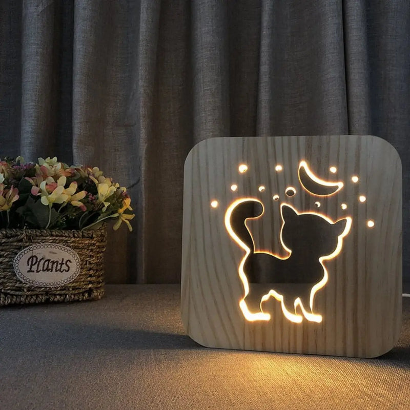 PawfectGlow - Lampe LED 3D charmante