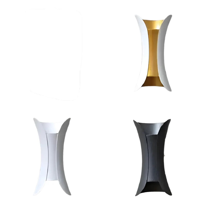 Luno - Applique à LED extérieure à bordure en bois