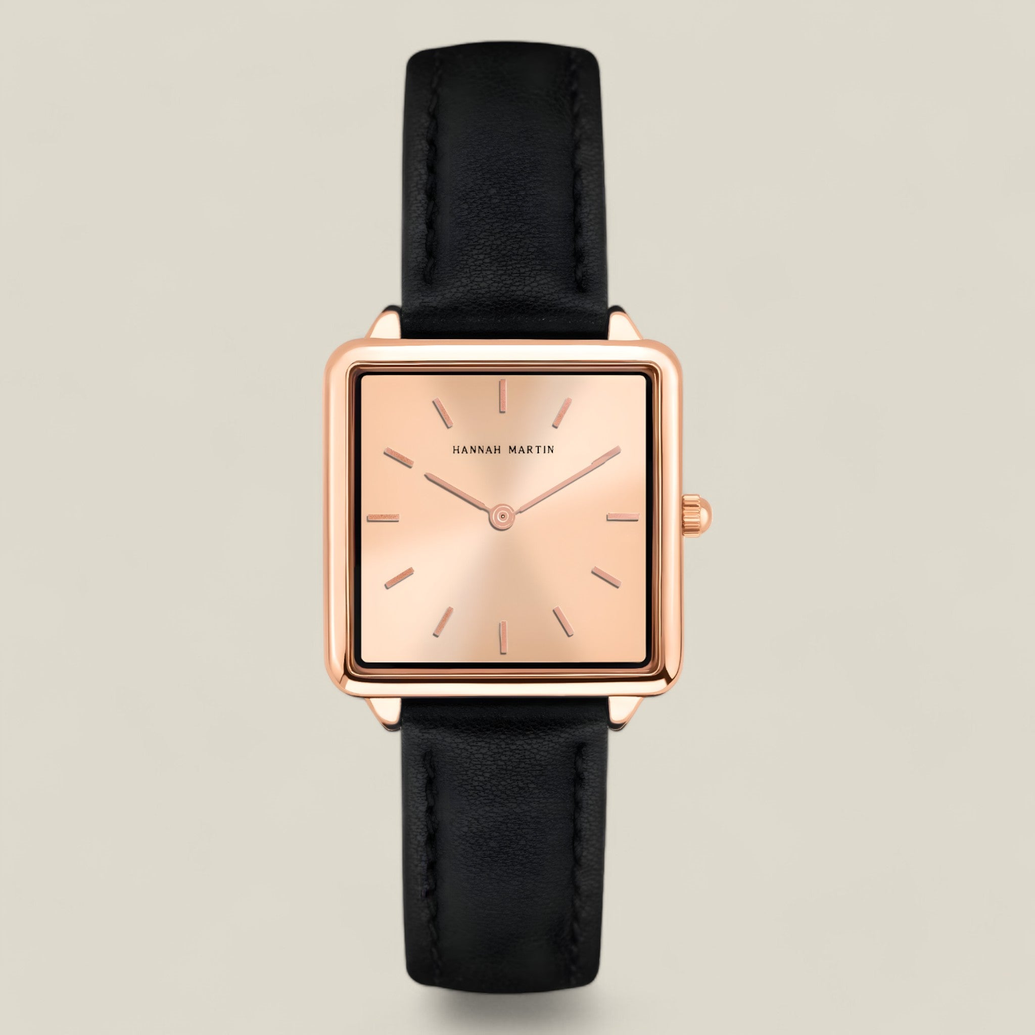 Luna - Montre carrée élégante avec un bracelet étroit