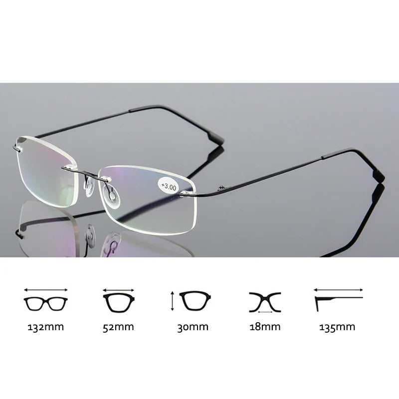 ClearView - Lunettes de lecture légères sans monture