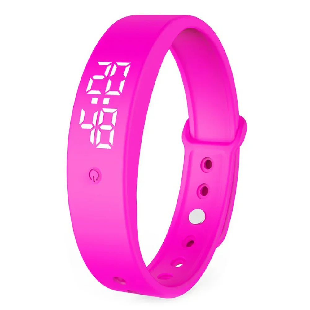 VibeFit V9 – Montre connectée élégante étanche avec alarmes silencieuses