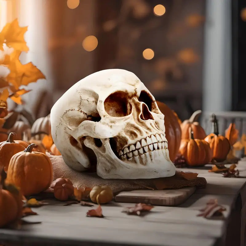 Modèle de tête d'Halloween – Décoration grandeur nature de 7 à 9 pouces pour la maison et la fête