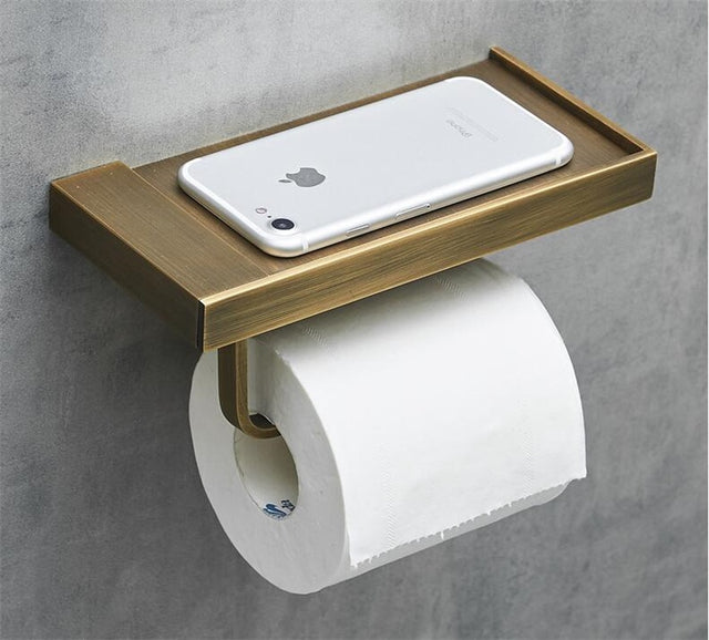 ShelfMate - Support à papier toilette et de rangement élégant