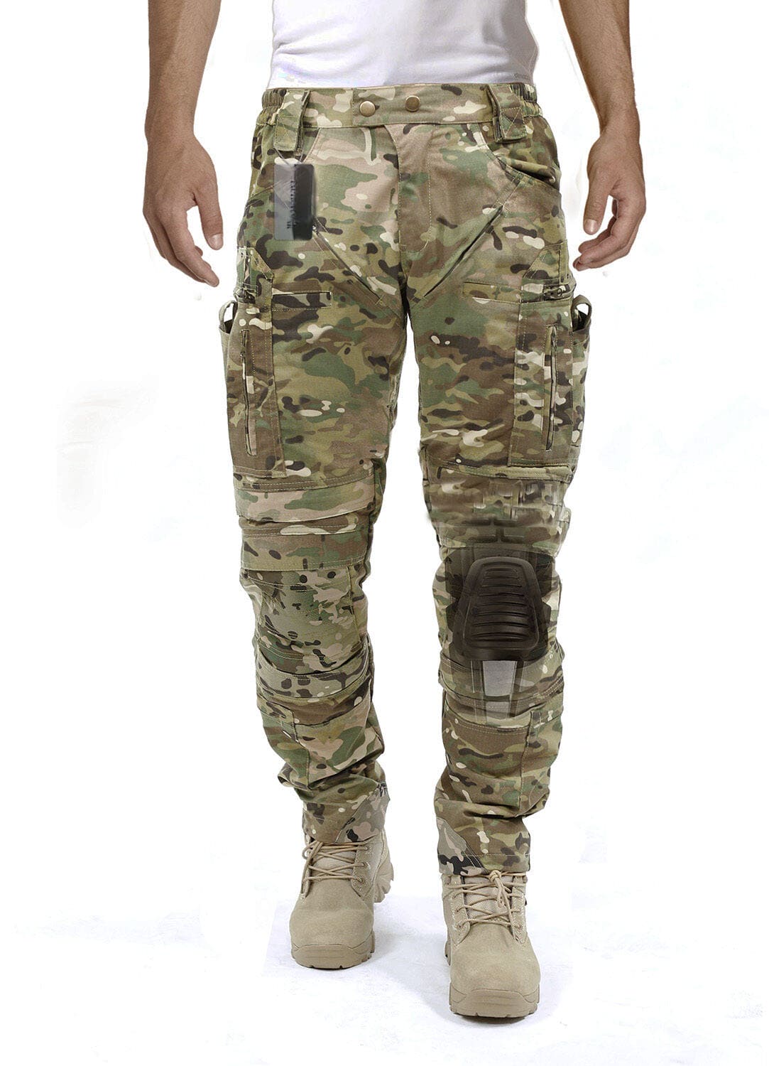 Pantalon cargo tactique avec protège-genoux pour l'extérieur et le travail