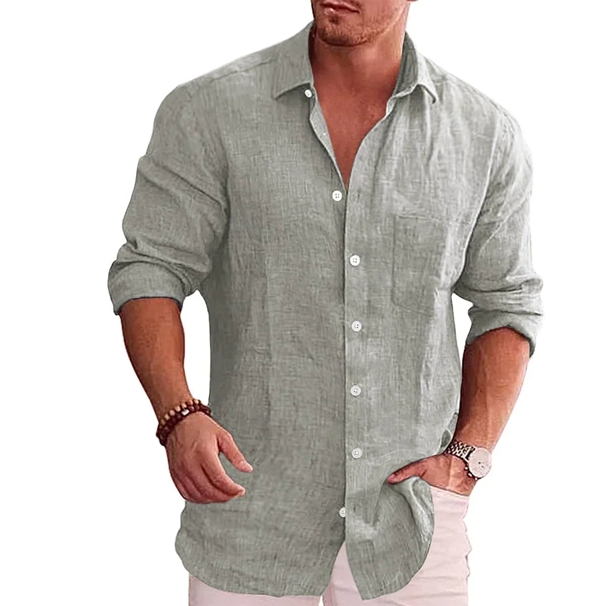 Chemise Décontractée à Manches Longues Oliver avec Boutonnage
