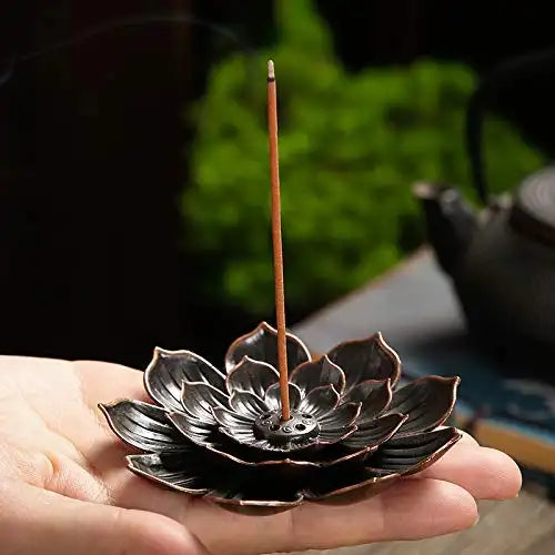 HarmonyGlow - Brûleur d'encens décoratif Lotus