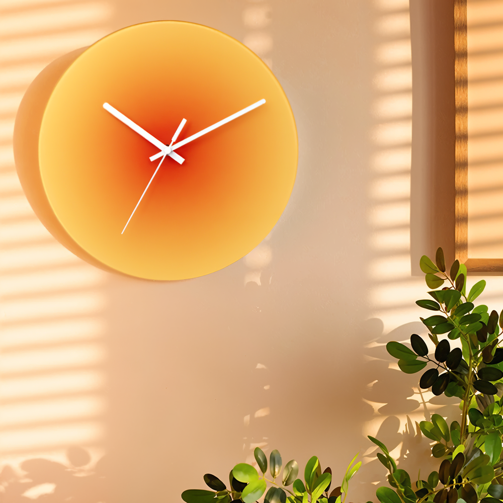 ClarityLux Horloge Murale Silencieuse - Élégant Montre Moderne pour Salon et Décoration