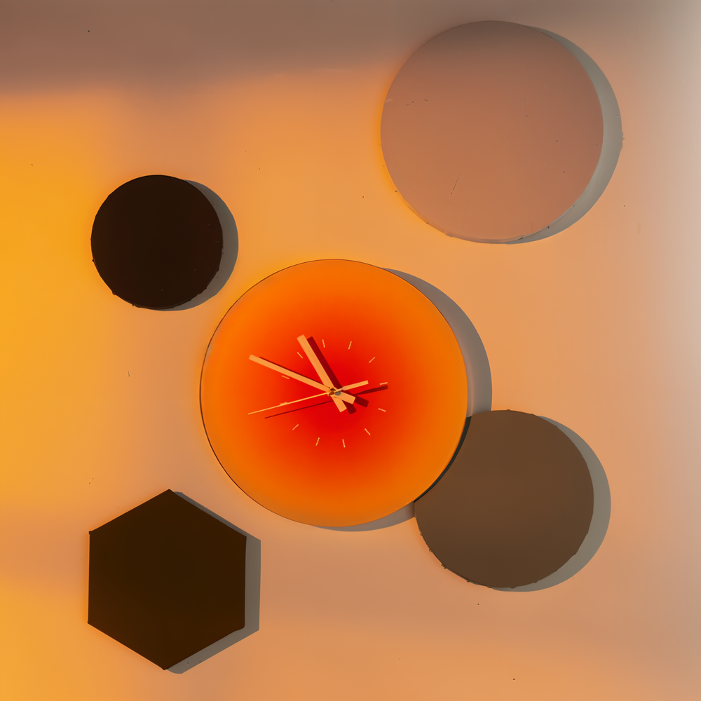 ClarityLux Horloge Murale Silencieuse - Élégant Montre Moderne pour Salon et Décoration