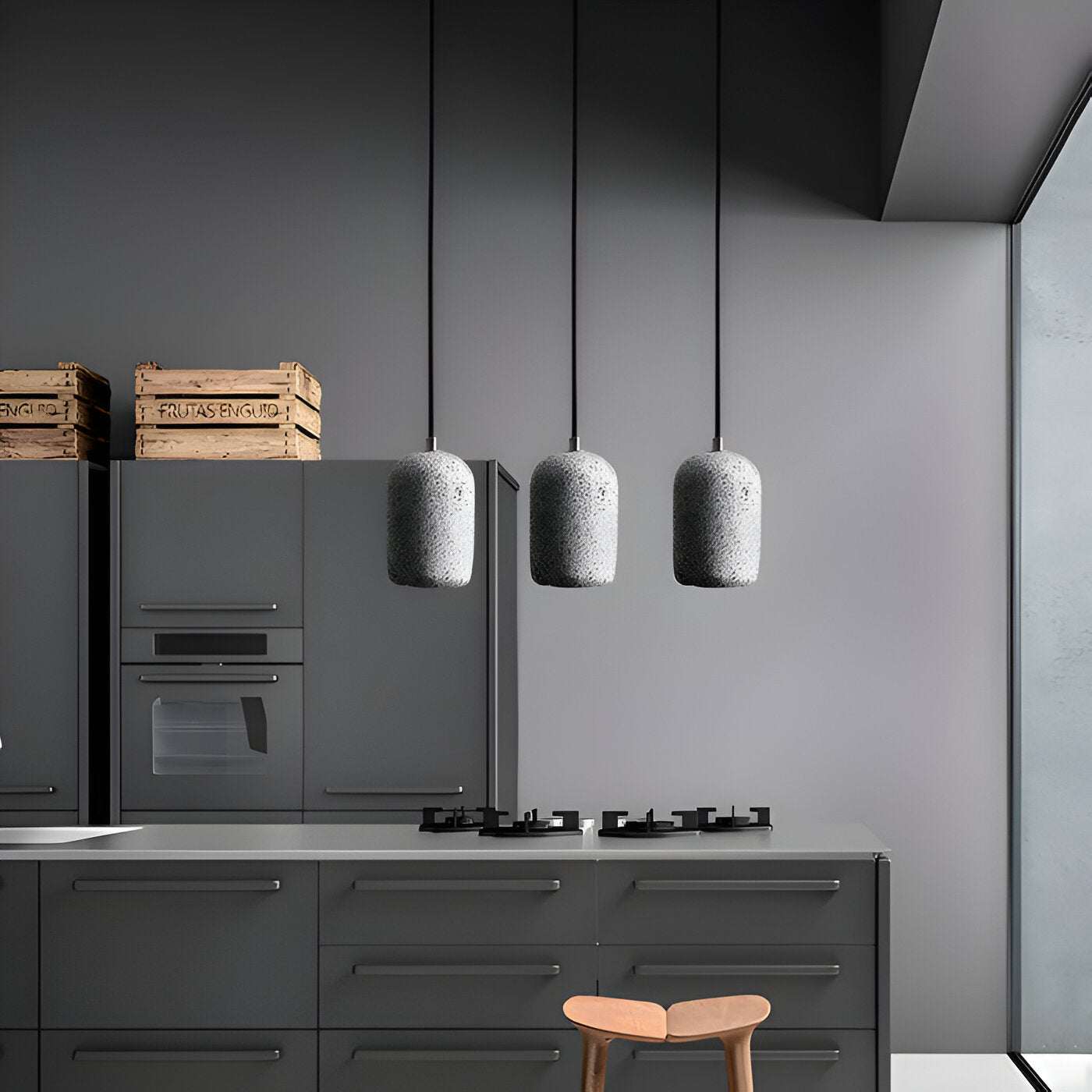GrayoGlow – Luminaire suspendu antidérapant avec un bord moderne doux