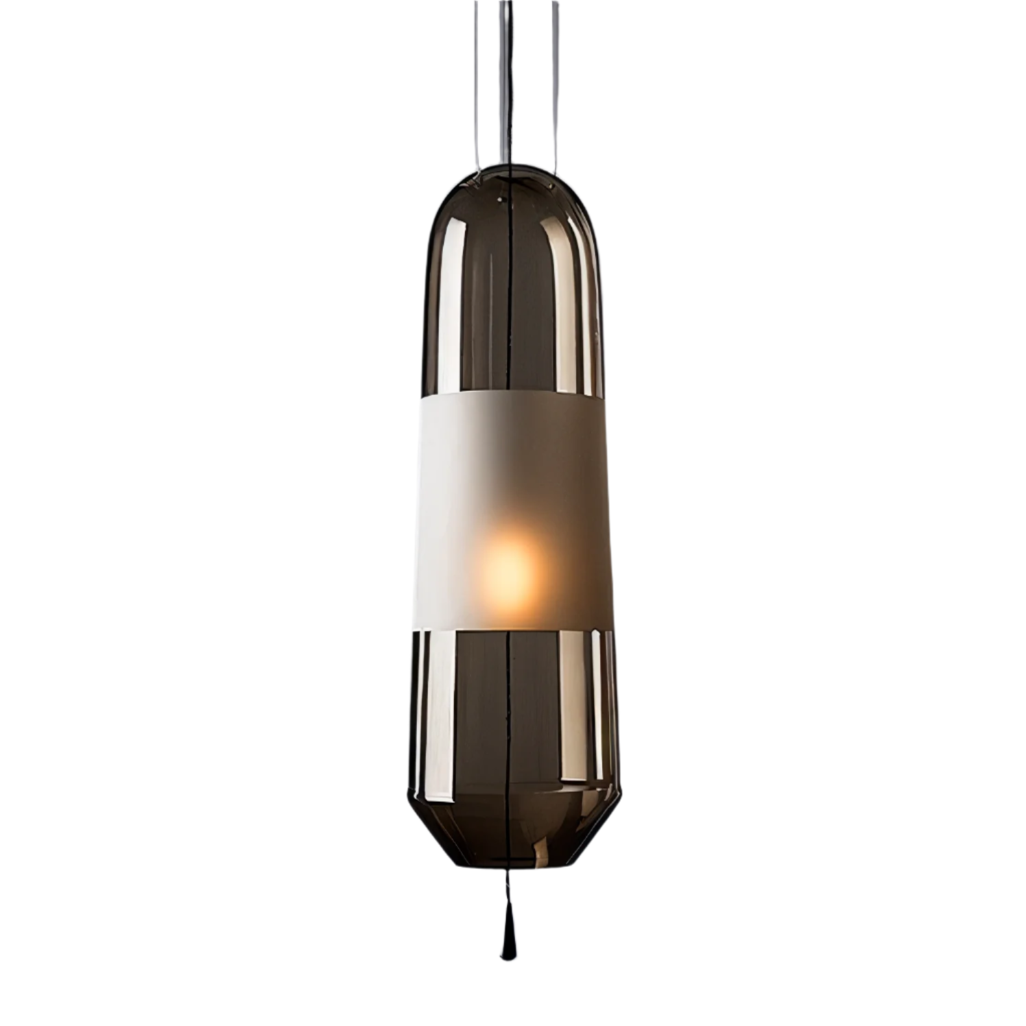 GlowCurve - Lampe pendante en verre rétro