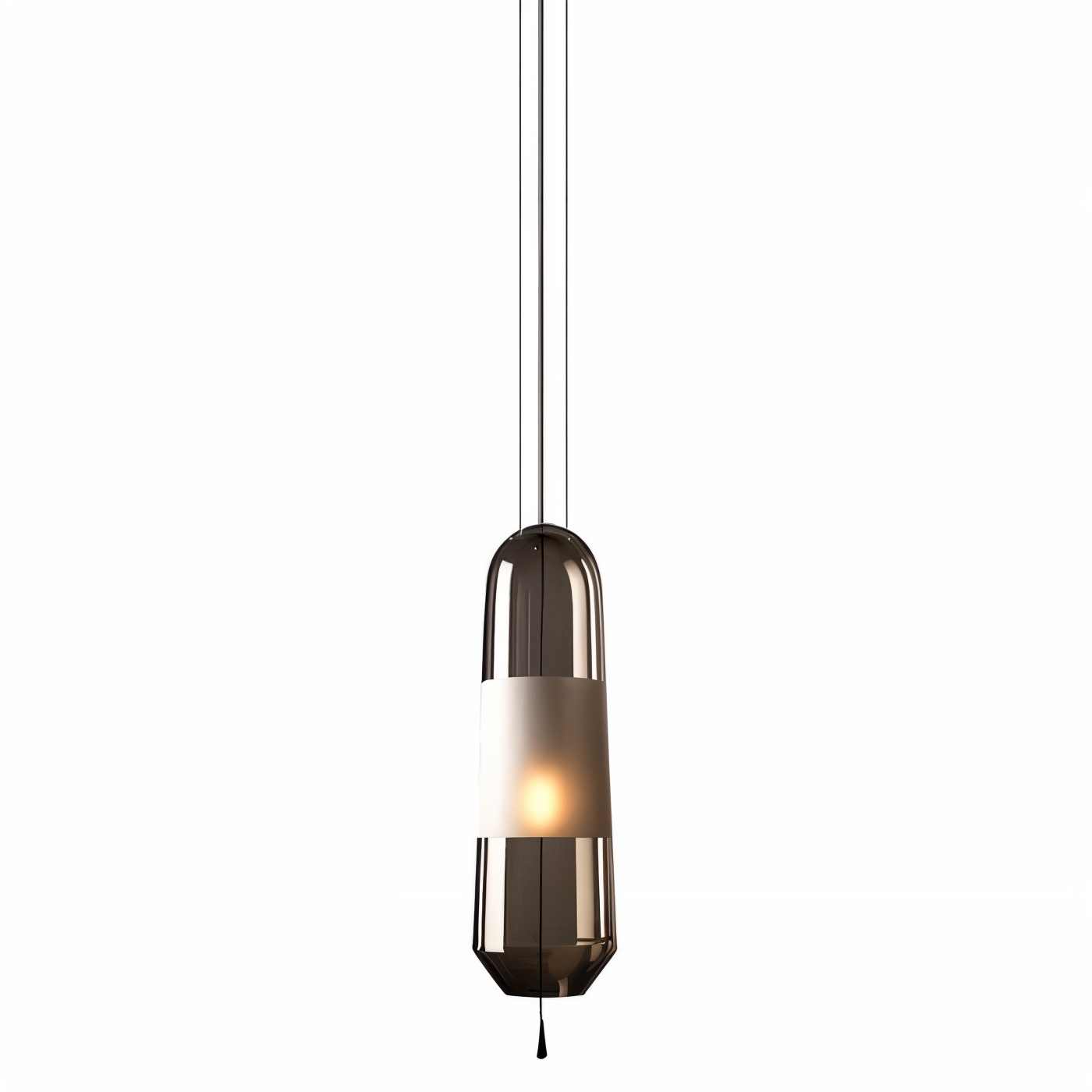 GlowCurve - Lampe pendante en verre rétro
