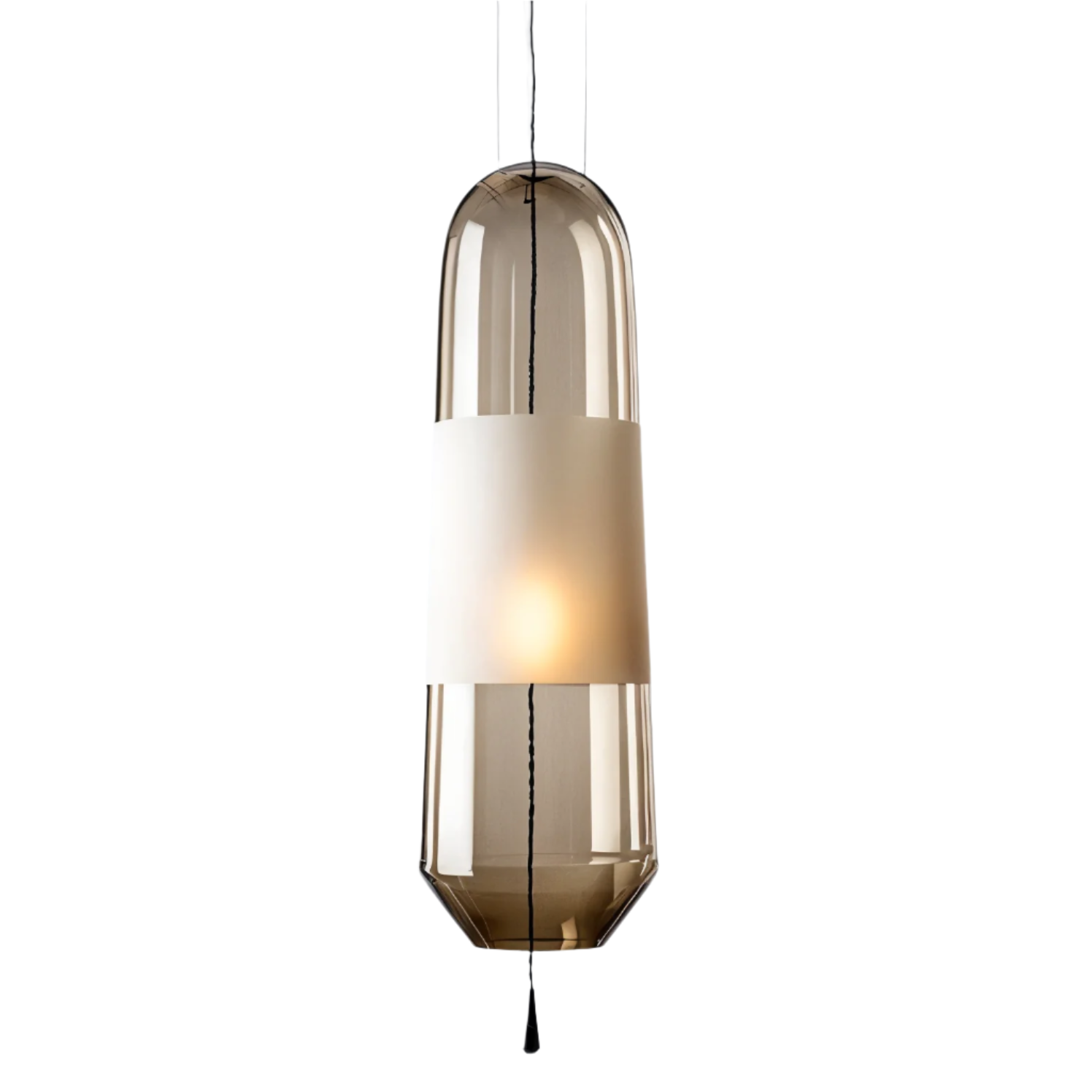 GlowCurve - Lampe pendante en verre rétro
