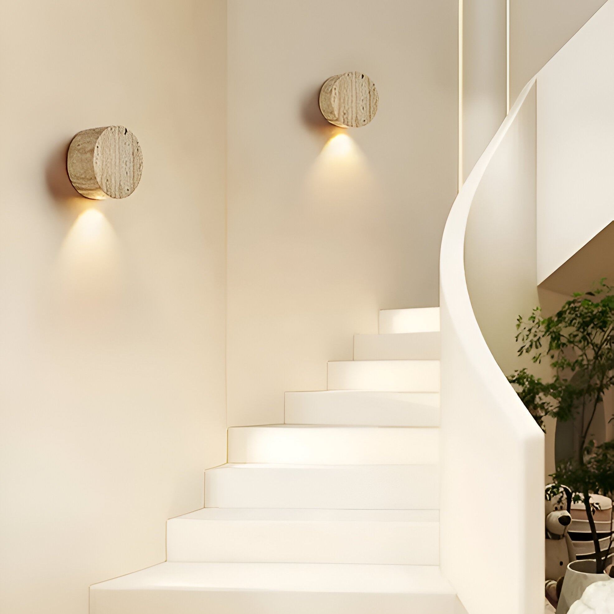 Lampe Murale OrbGlow Wabi-Sabi avec Lumière Ambiante Douce