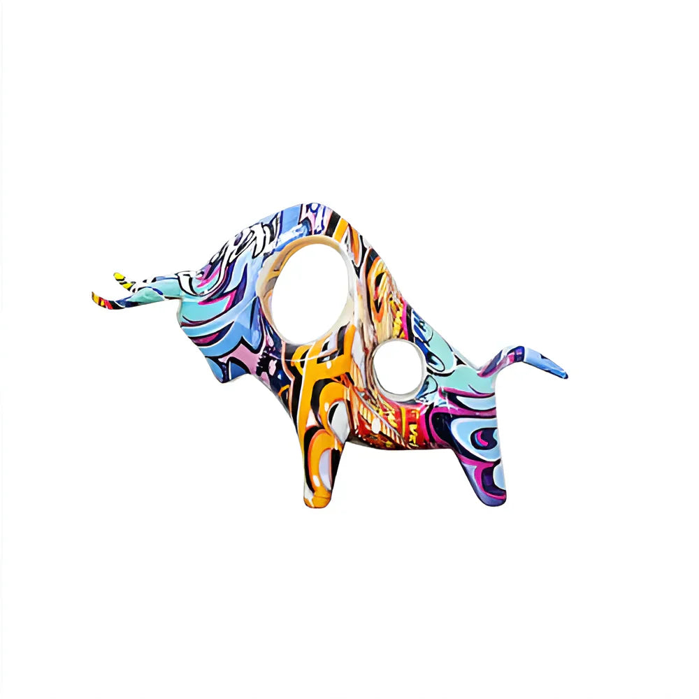 Figurine de vache artistique