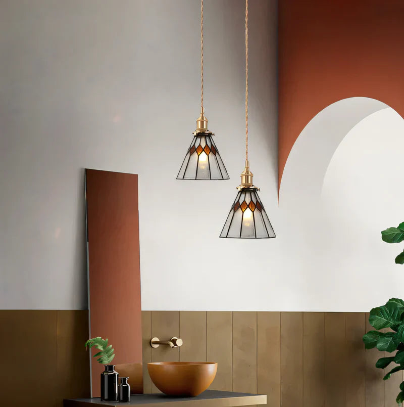 GeoRetro - Applique Suspendue Élégante