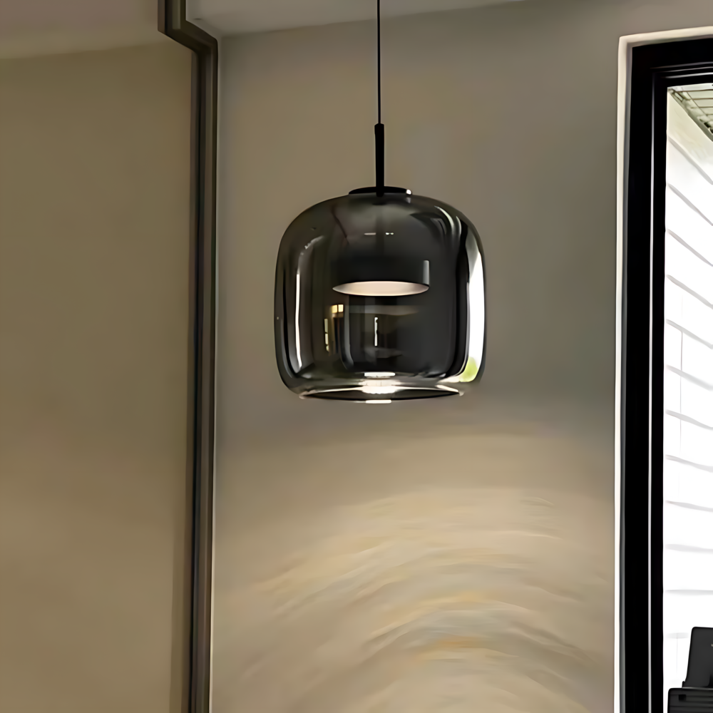 ClaraGlow Lampe à Suspendre en Verre Moderne – Éclairage Élégant pour Intérieur Moderne