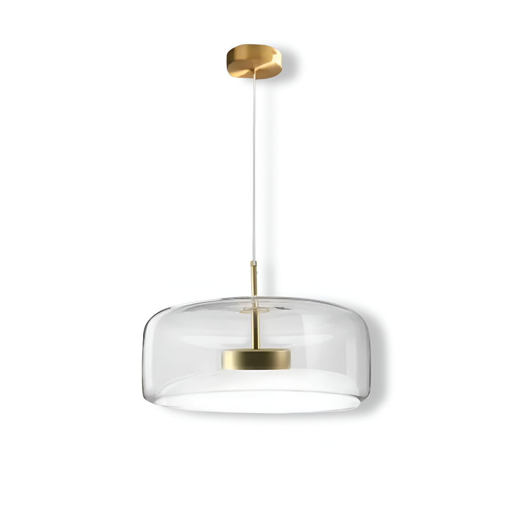ClaraGlow Lampe à Suspendre en Verre Moderne – Éclairage Élégant pour Intérieur Moderne