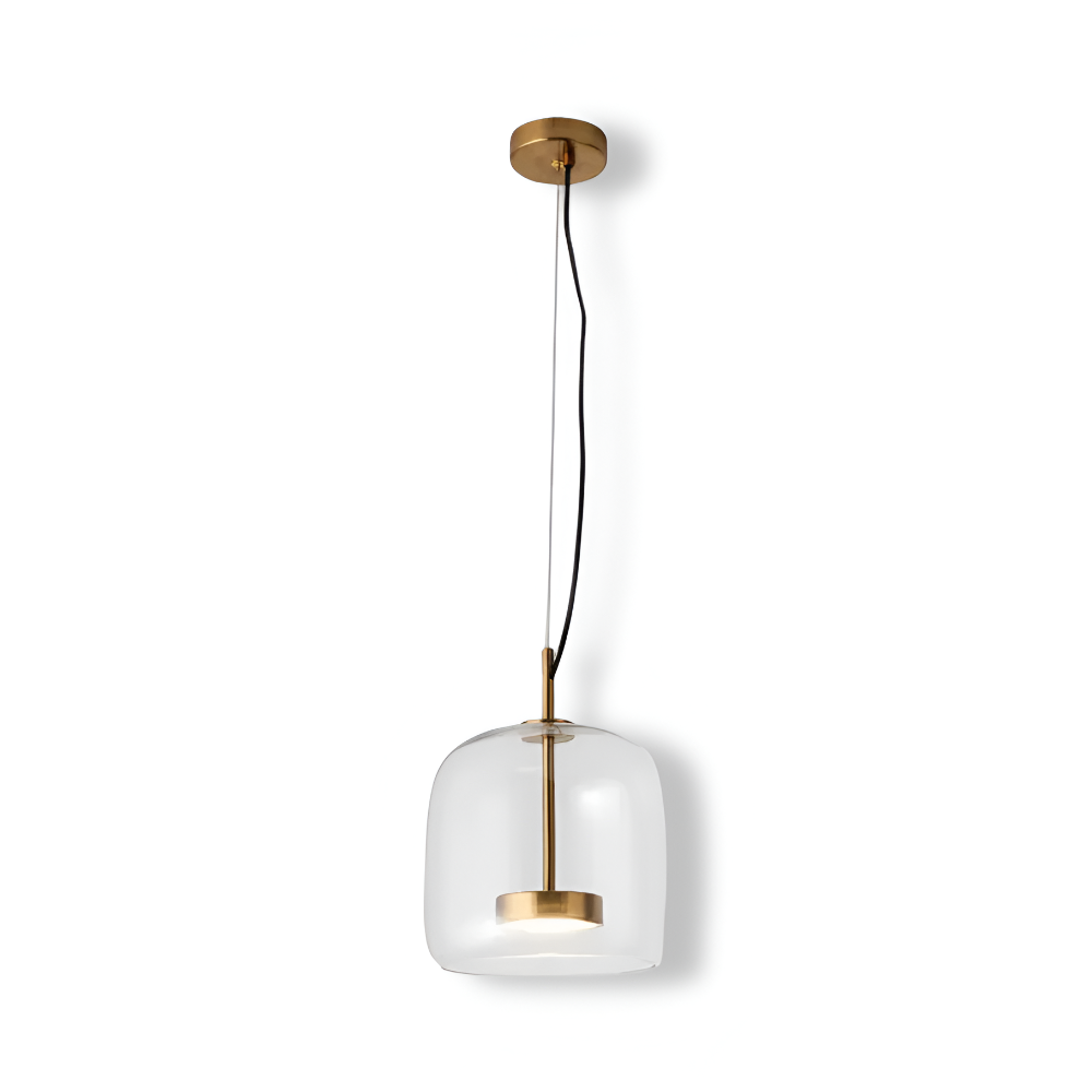 ClaraGlow Lampe à Suspendre en Verre Moderne – Éclairage Élégant pour Intérieur Moderne