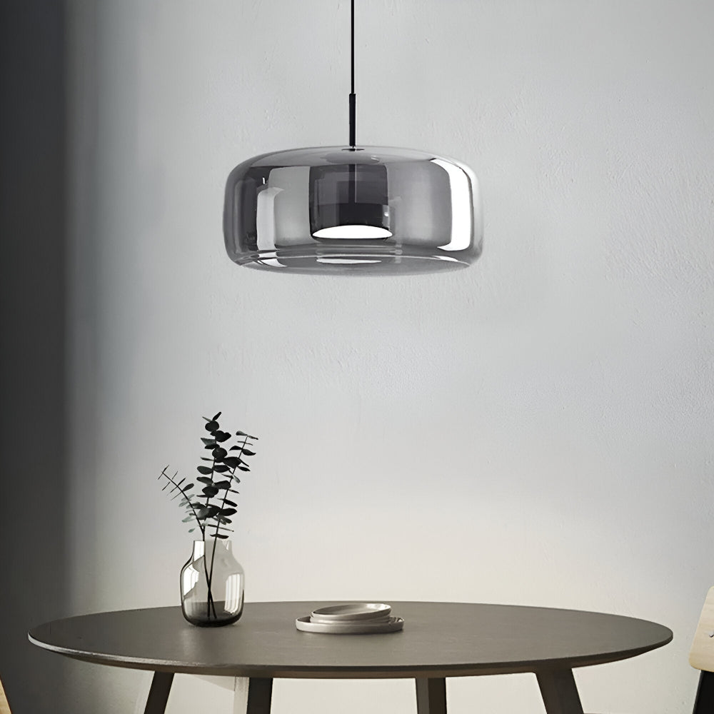 ClaraGlow Lampe à Suspendre en Verre Moderne – Éclairage Élégant pour Intérieur Moderne