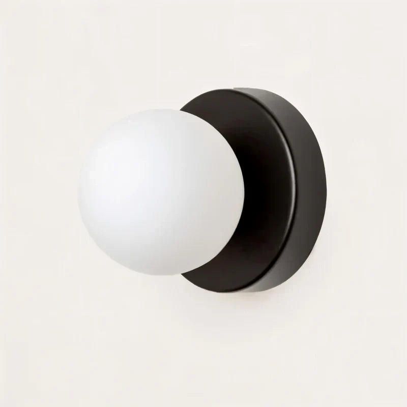 GlasGlow – Élégante Lampe Murale en Globe de Verre pour des Espaces Chic et Confortables
