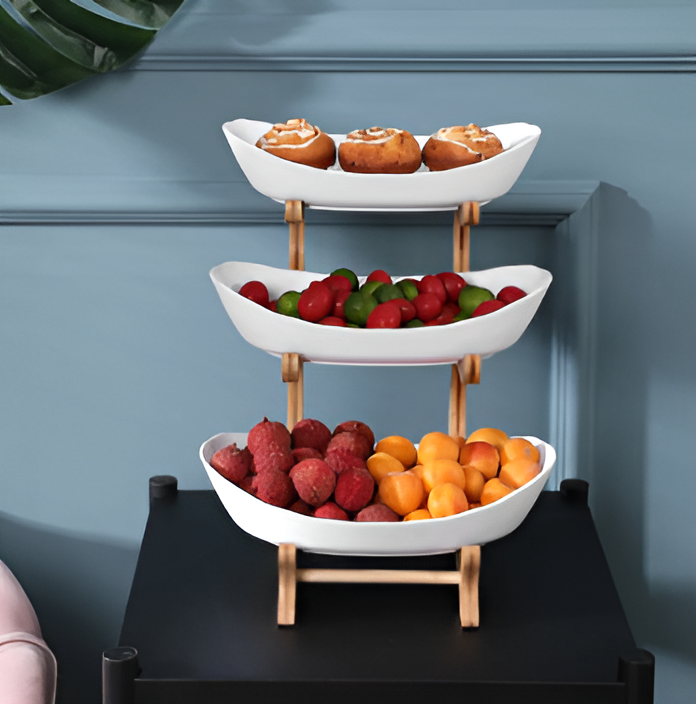 SnackNest - Plateau de service à plusieurs niveaux