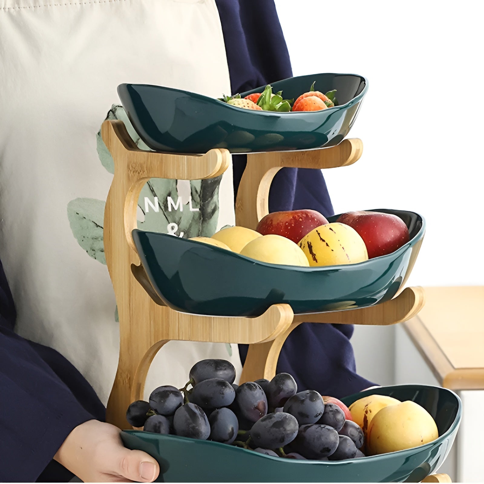 SnackNest - Plateau de service à plusieurs niveaux