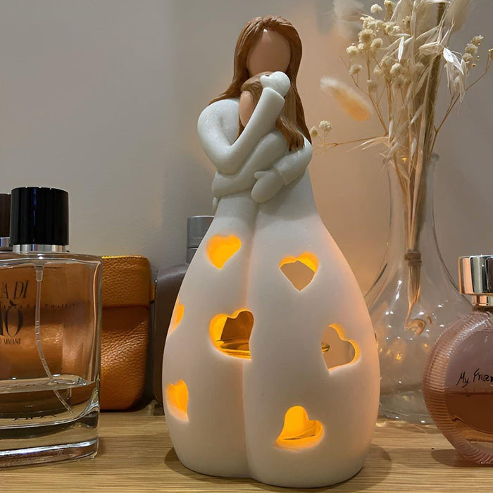 EmbraceGlow - Ornement lumineux pour mère et enfant