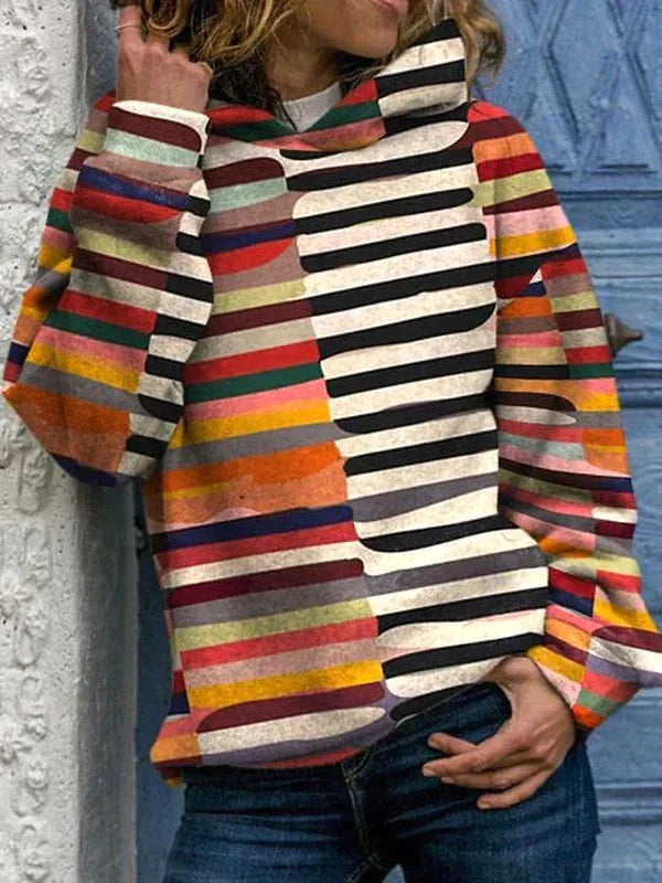 Hoodie vivant et multicolore – confort stylé pour tous les jours