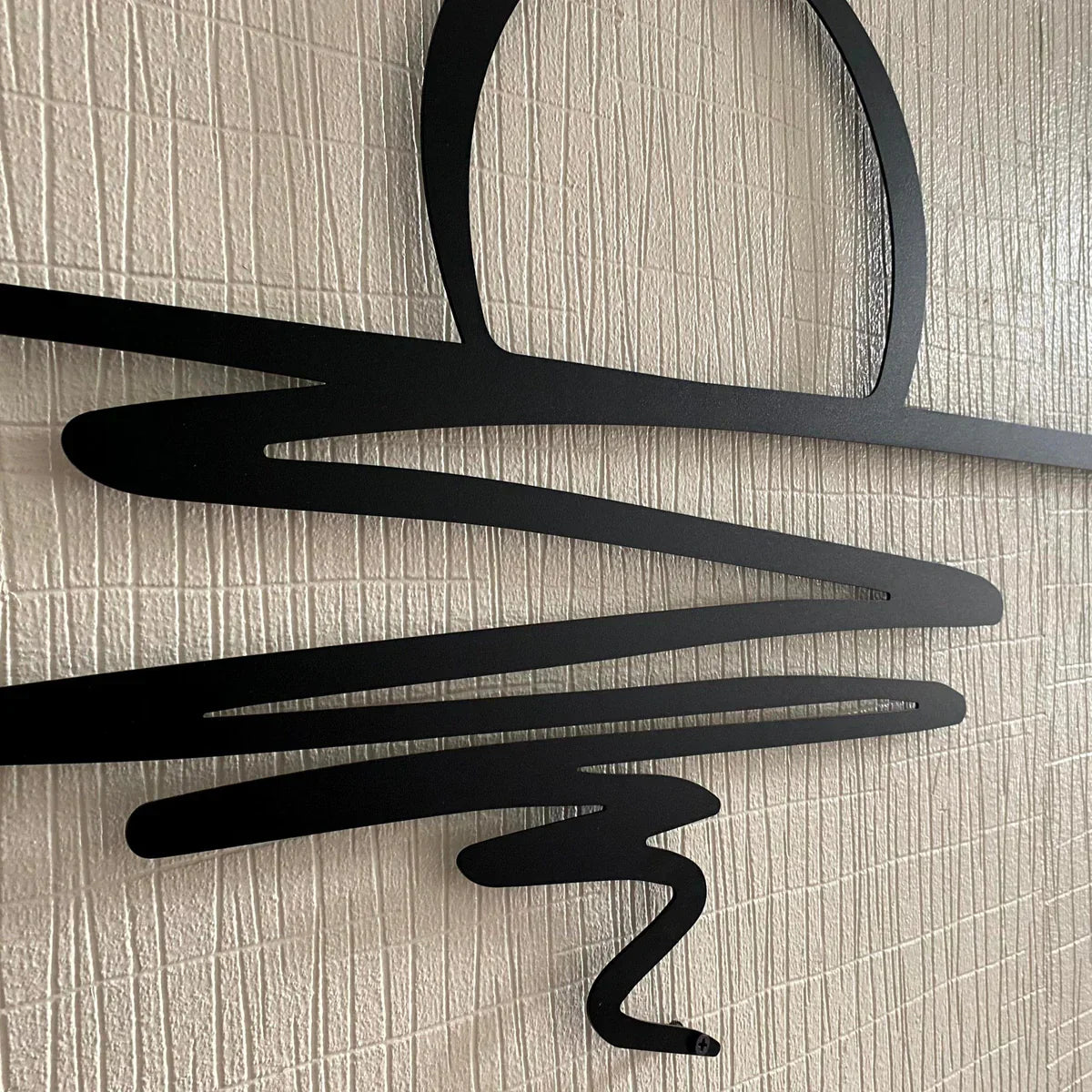 CurlMist - Art mural moderne minimaliste
