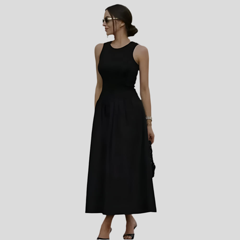 Robe longue décontractée sans manches Isla avec coupe boutique