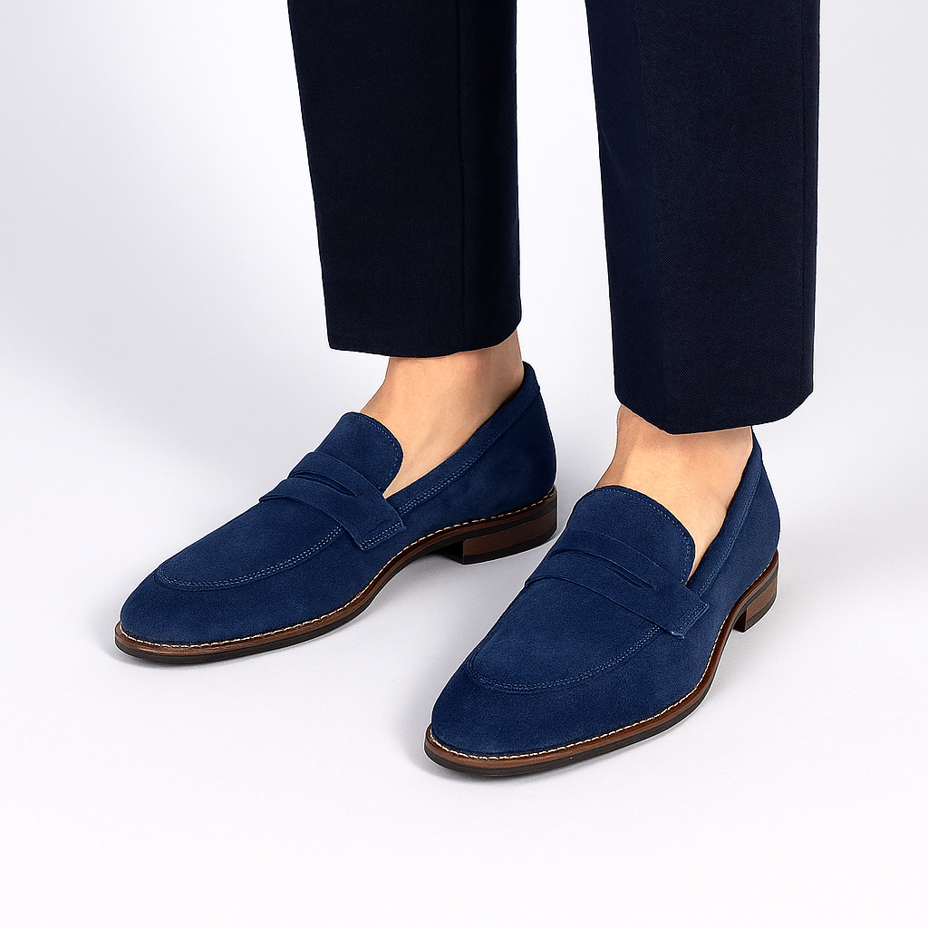 Loafer en daim Jameson pour hommes – Chaussures de loisirs à enfiler souples