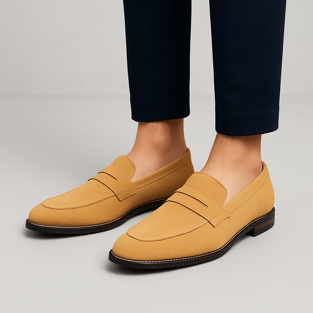 Loafer en daim Jameson pour hommes – Chaussures de loisirs à enfiler souples