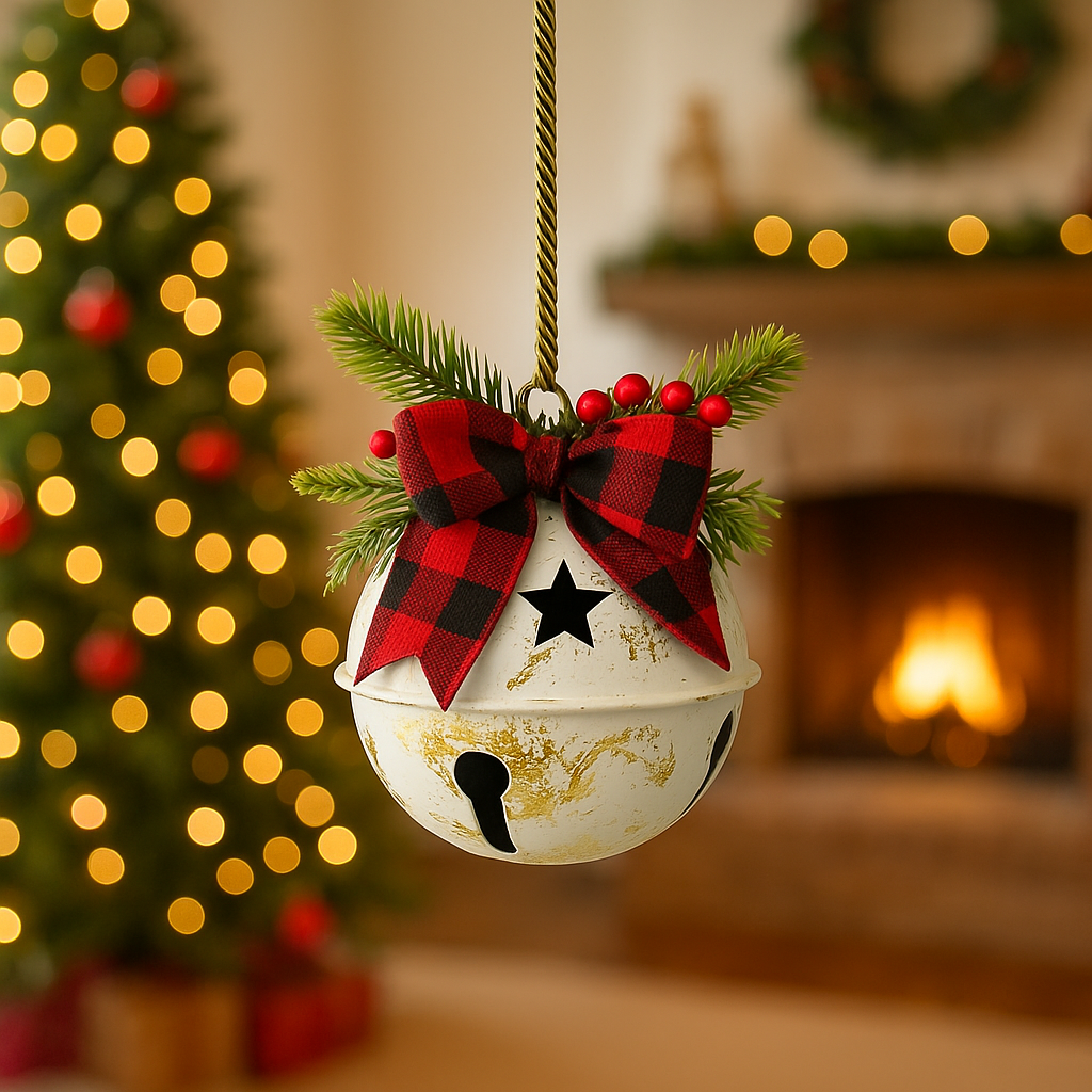 JingleCrest | Couronne de cloches de Noël élégante