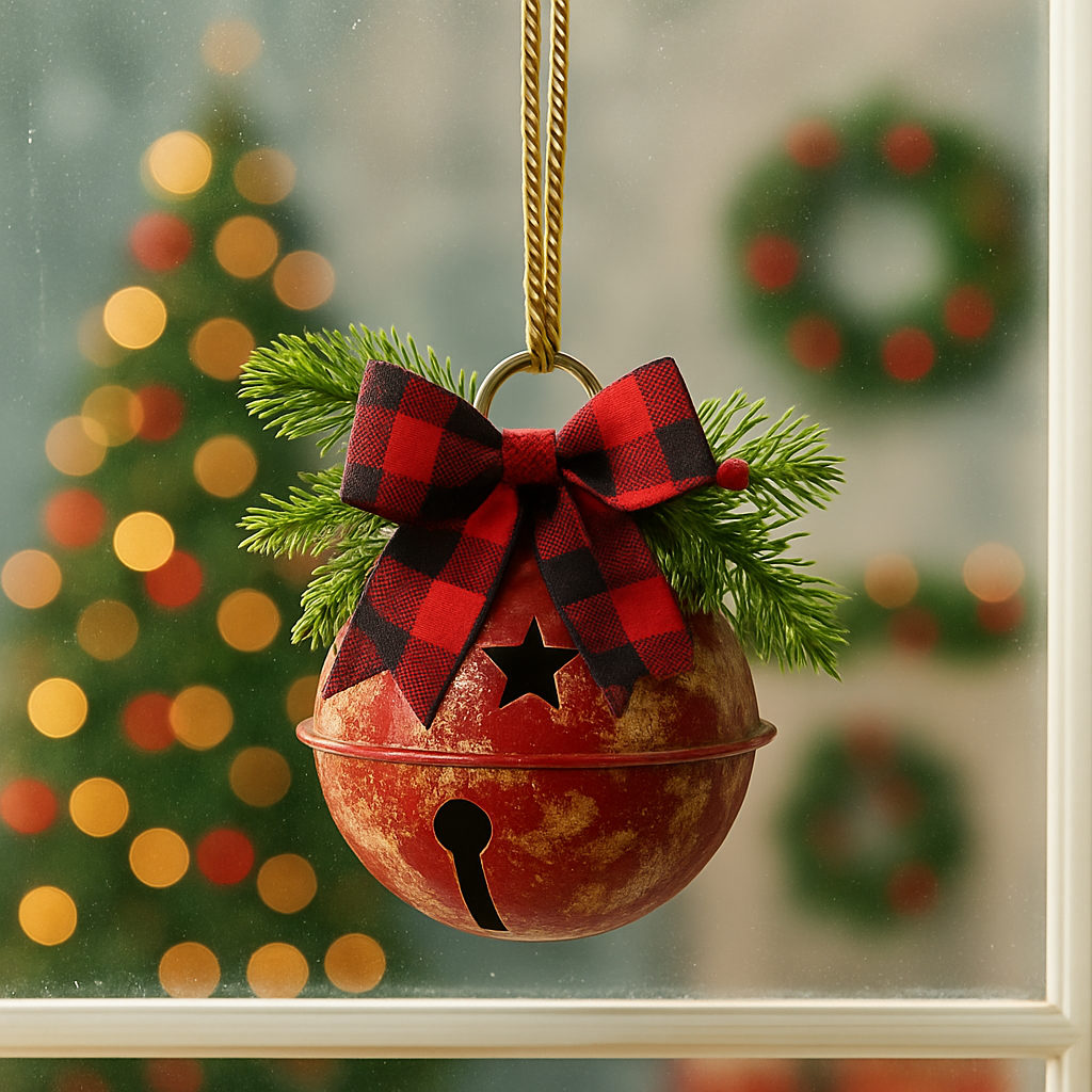 JingleCrest | Couronne de cloches de Noël élégante