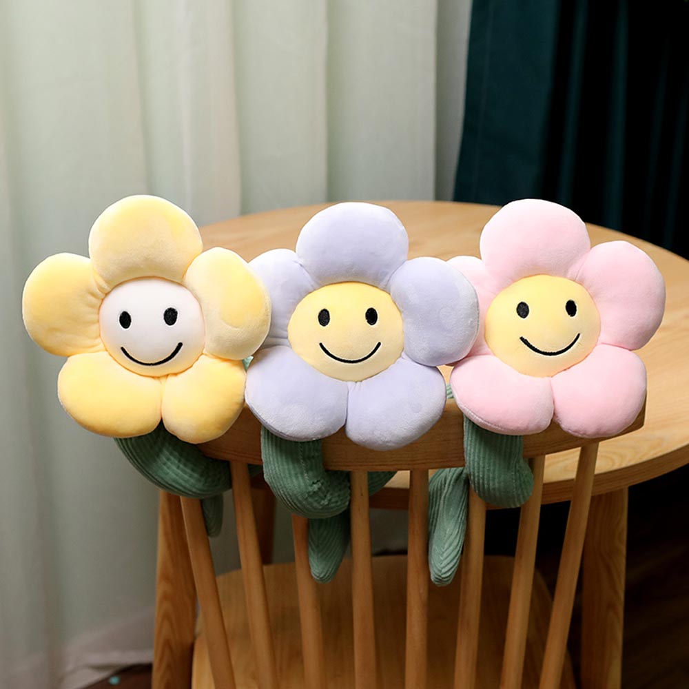 BlossomSmiles - Liens de rideau en smiley à motif floral