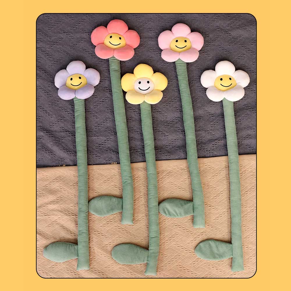 BlossomSmiles - Liens de rideau en smiley à motif floral