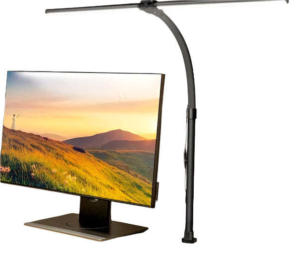 FlexiGlow - Lampe de bureau LED à double tête